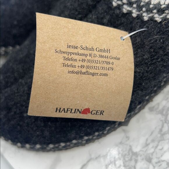 HAFLINGER AS Classic Charcoal Wool Slipper-9 NEW! - Picture 8 of 9